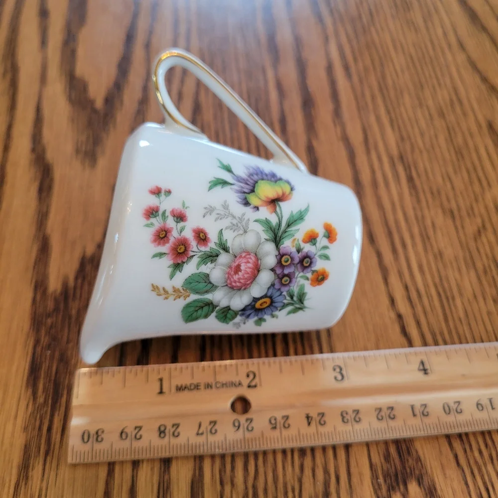 Vintage Creamer ~ PMR Bavaria Germany ~ Flowers ~ EUC ~ Sweet Little Item!